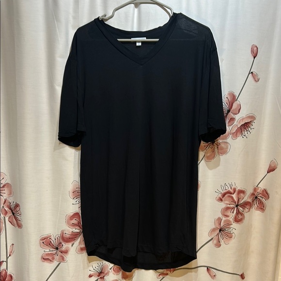 STANDARD JAMES PERSE Clear Jersey V Neck Men’s Shirt Black Size 3/Large - Picture 2 of 5